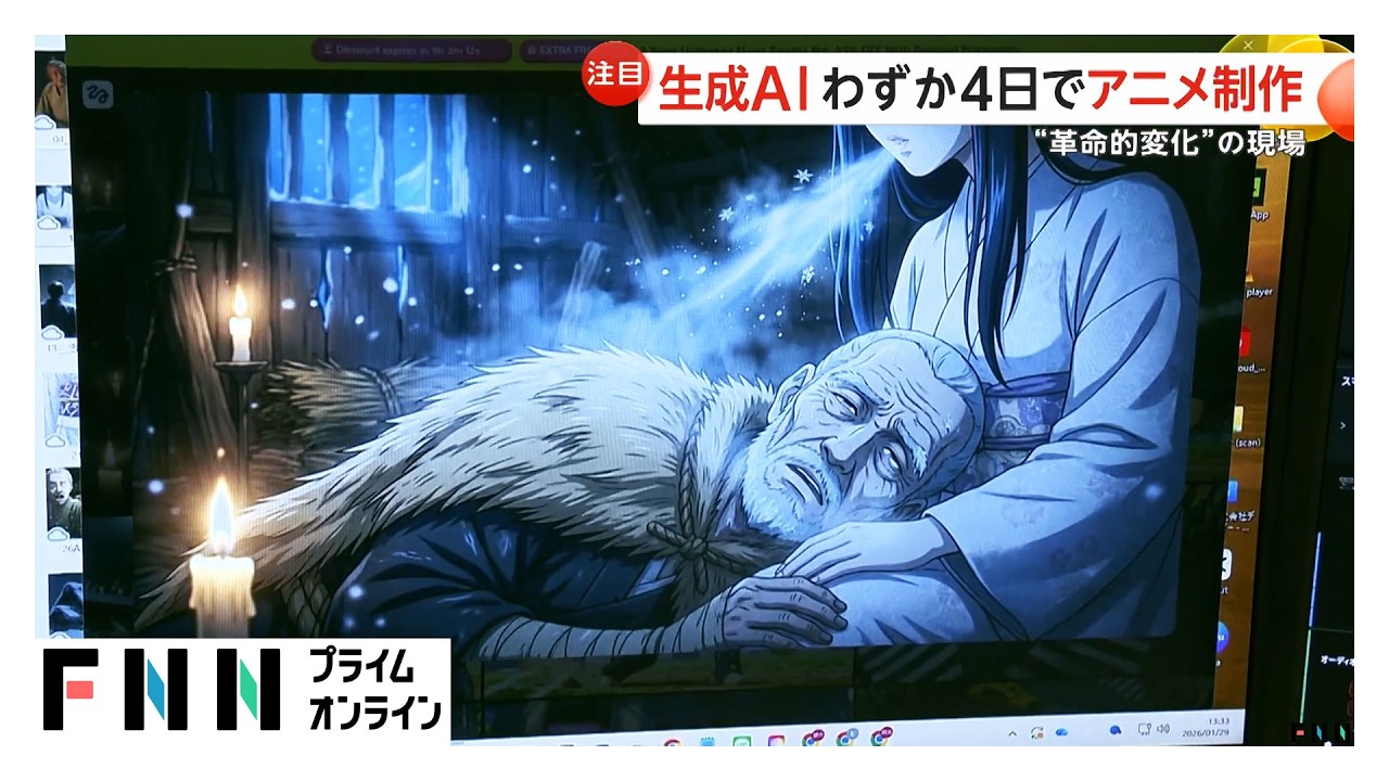 生成AIでアニメ制作に“革命的変化”　3週間の作業が4日に短縮　「鷹の爪」DLE社長が語る“現場の今”（2026年03月09日） img