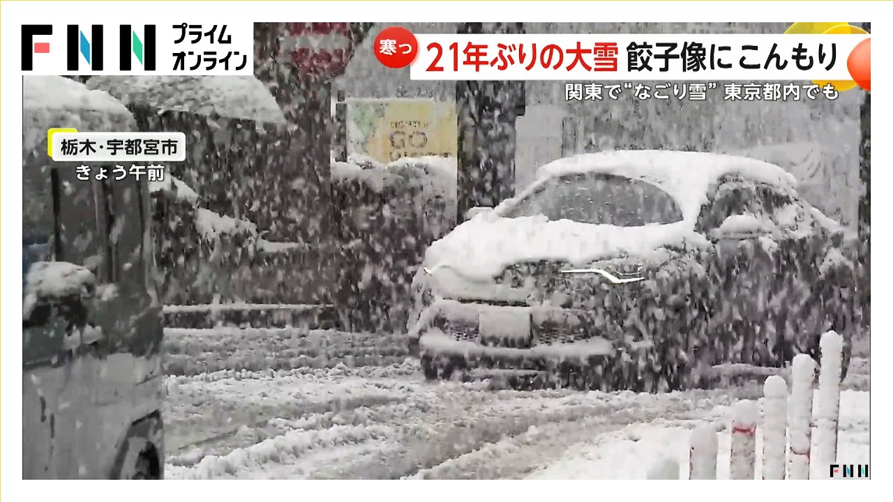 北関東で季節外れの大雪　宇都宮は21年ぶり12㎝　バス待ちで長い行列　雪は都内でも…13日再び雪予想（2026年03月10日） img