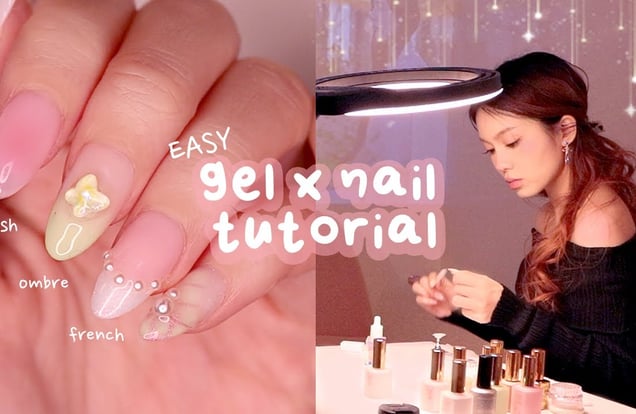 How to Do Gel-X Nails Like a PRO 💫 (nail extensions + beginner nail art) img