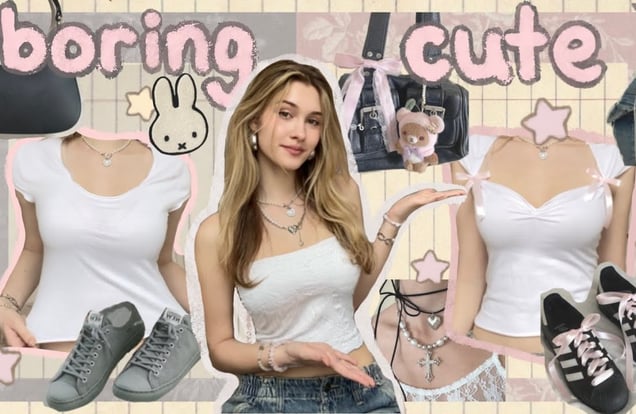 how to make ur BASIC clothes look CUTE⋆୨୧˚⋆ ˚｡ img
