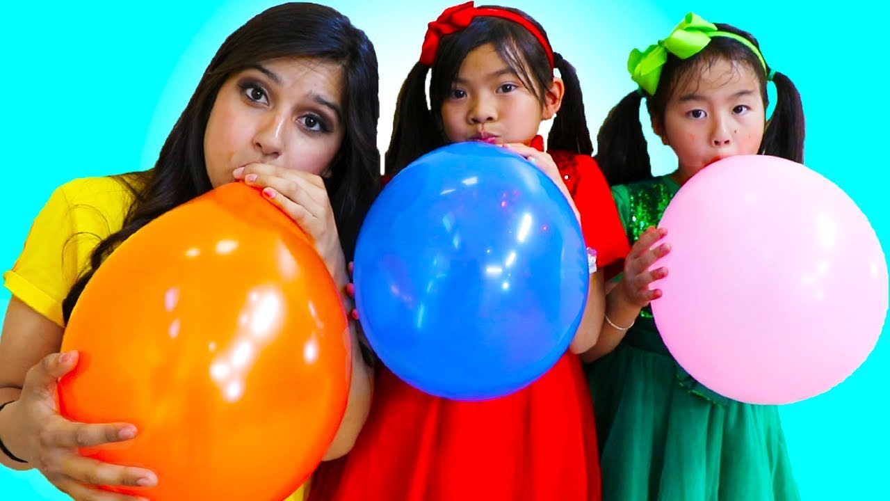 Emma & Jannie Pretend Play Fun Playtime with Magic Color Balloons img