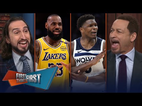 Timberwolves eliminate Lakers in 5 games, Did people sleep on Minnesota? | NBA | FIRST THINGS FIRST img